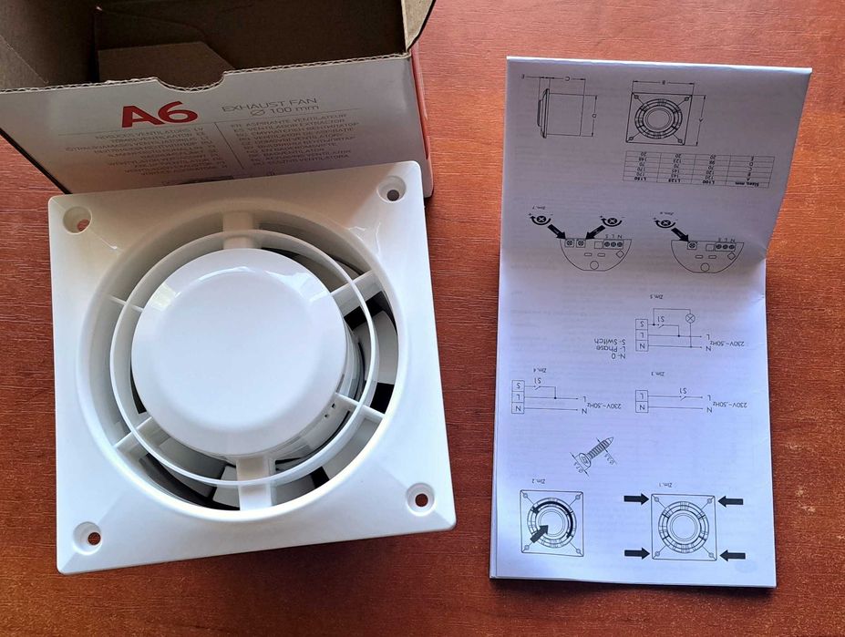 Вентилятор вытяжной Europlast серия L 100 мм Новый