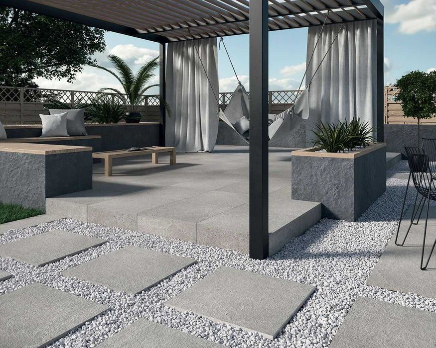 Gresowa Płyta Tarasowa OPTIMAL ANTRACITE 60x60 20mm basen ogród 2cm