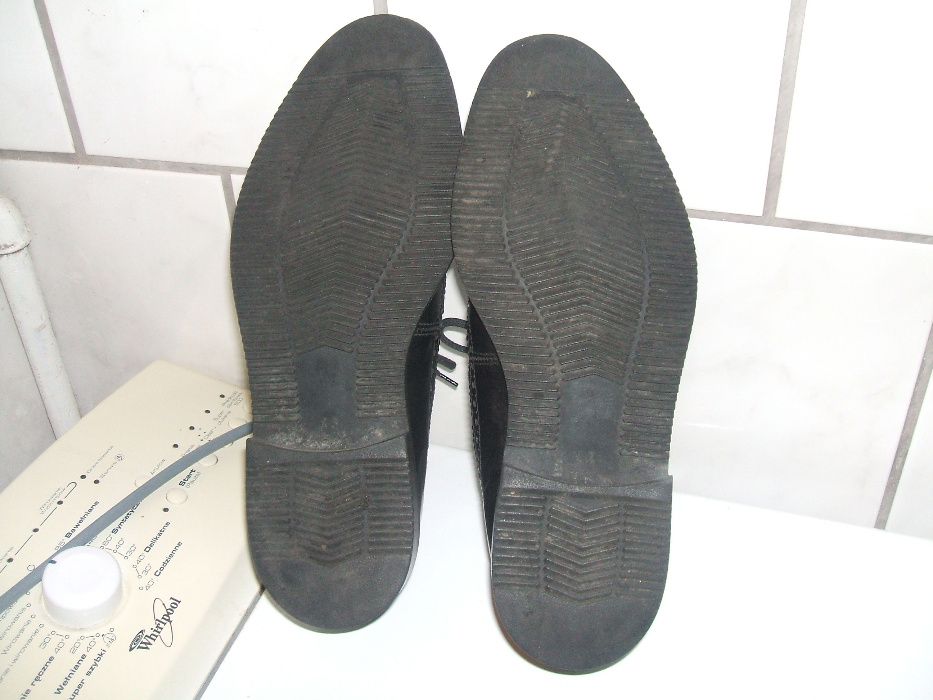 buty lakierki skórzane męskie pantofle 43 wkładka 27,5cm półbuty