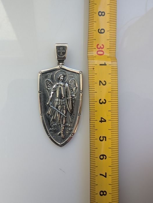 Срібний кулон ладанка серебряная архангел срібло серебро крестик  925