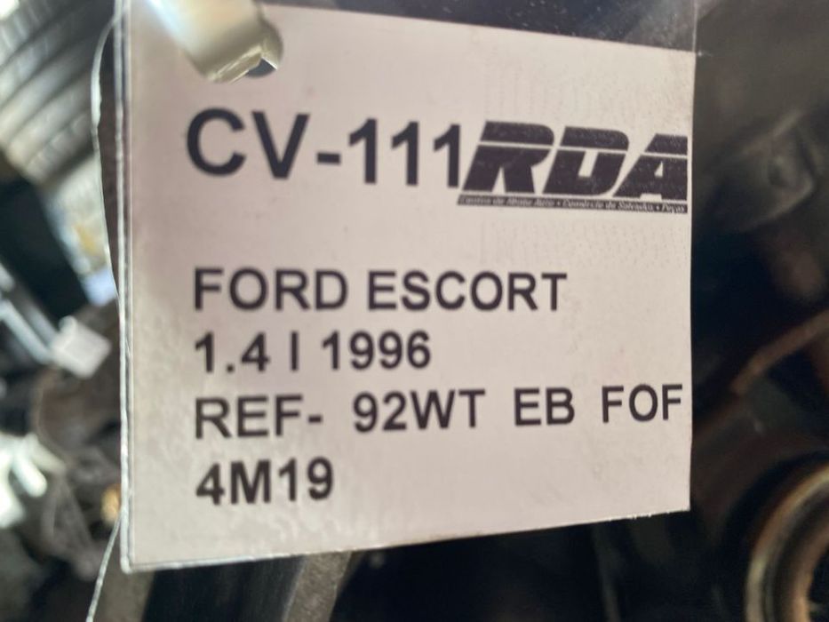 CV 111 Caixa De Velocidades Ford Escort 1.4I De Ref: 92WTEBFQF4M19