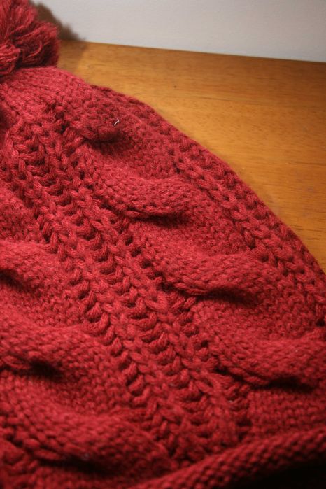 Gorro Bordeaux de Lã