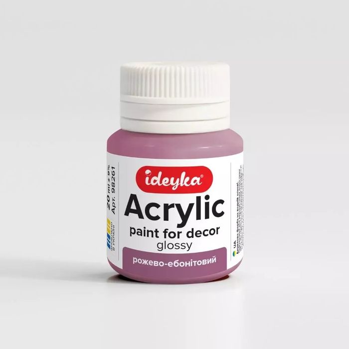 Farba akrylowa Różowy i ebonitowy 20ml. Nowy Produkt