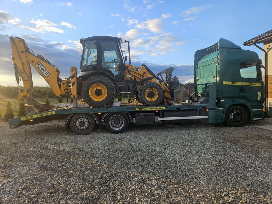 Transport maszyn, usługi transportowe, transport pomoc drogowa