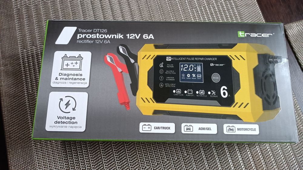 Prostownik 12v 6A ładowarka akumulatora