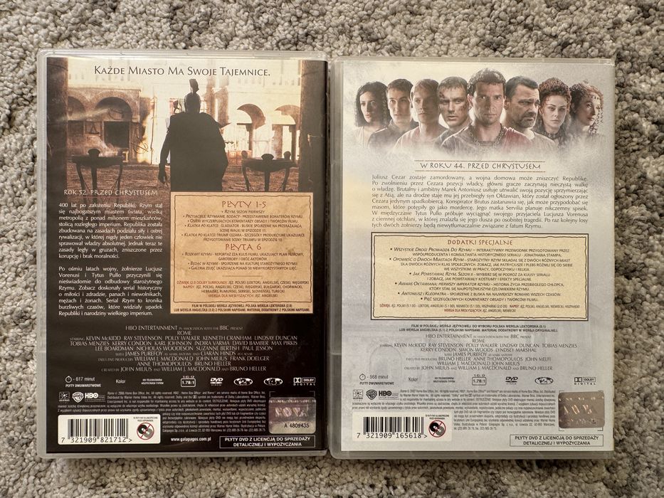 Rzym sezon 1 i 2 kompletny serial na DVD