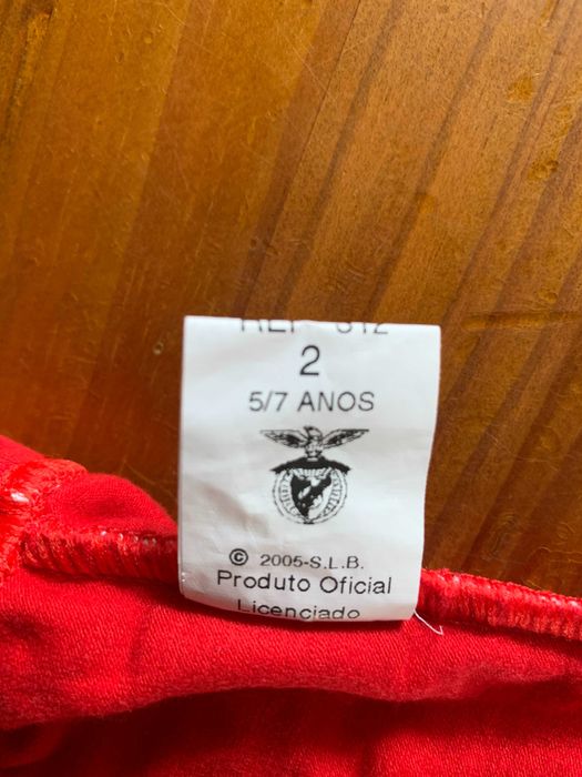 Benfica, boxer para menino 5/7 anos