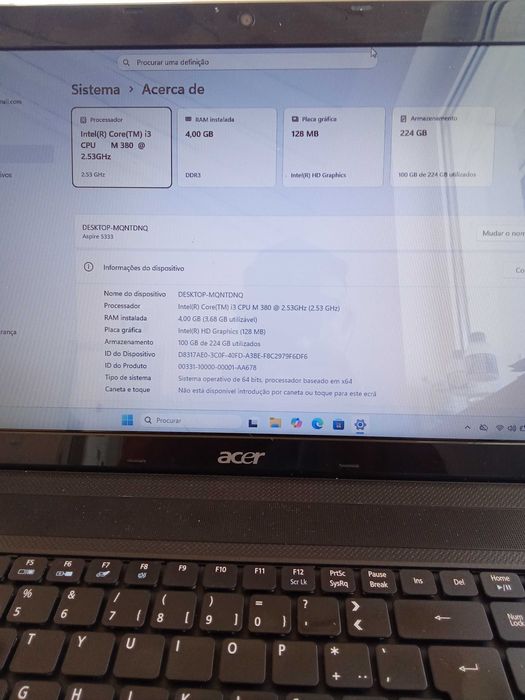 Peças Acer Aspire 5333