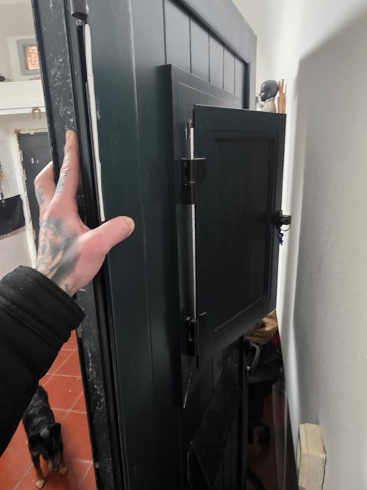 Porta de alumínio 2m de altura 70 larg