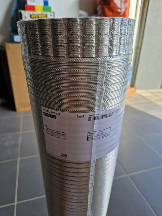 Ikea NYTTIG TUB 125 rura do okapu 3m
Rurka zginana do okapu
Rurka zgin