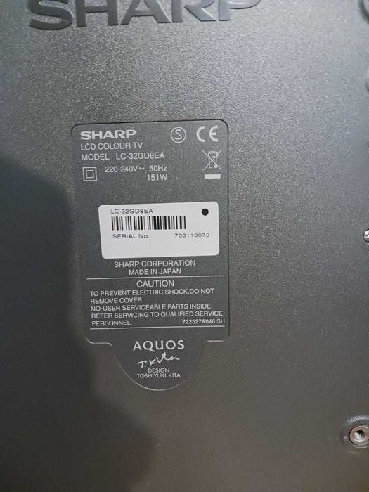 telewizor SHARP AQUOS LC-32GD8EA (lub plus dekoder DVB-T2 LTC LXHD203, HDMI) - mozliwy transport