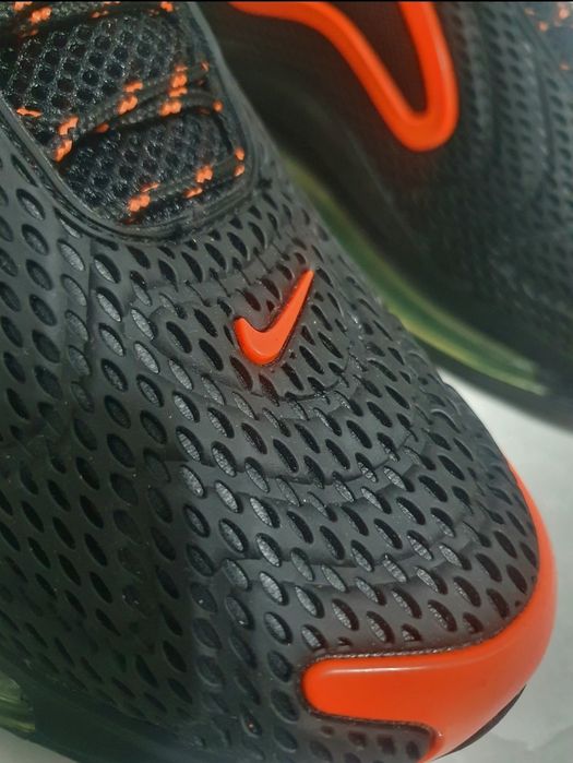 Buty nike air max 720 sportowe męskie czarno pomarańczowe  44 rozmiar