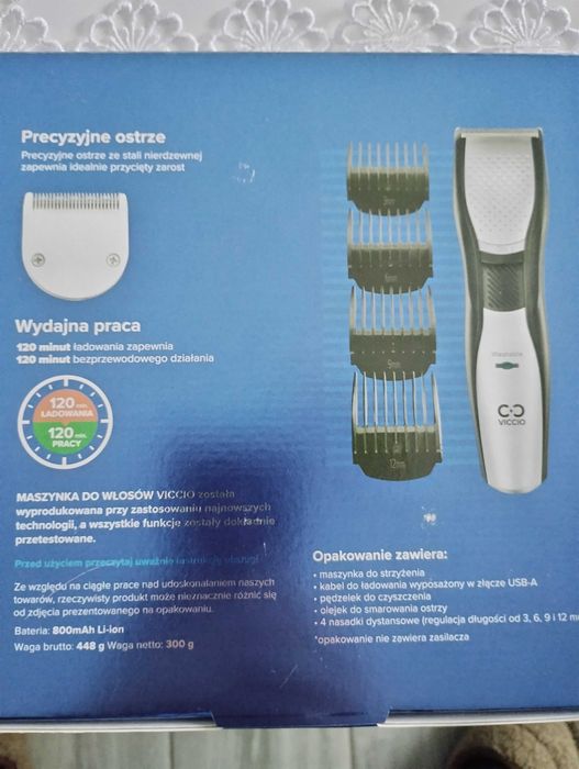 Bezprzewodowa maszynka do strzyżenia.Okazja! Za pół ceny!