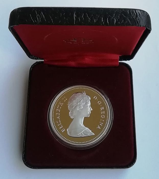 Канада 1 долар 1982р.СРІБЛО.ПРУФ. 100 років місту Реджайна.