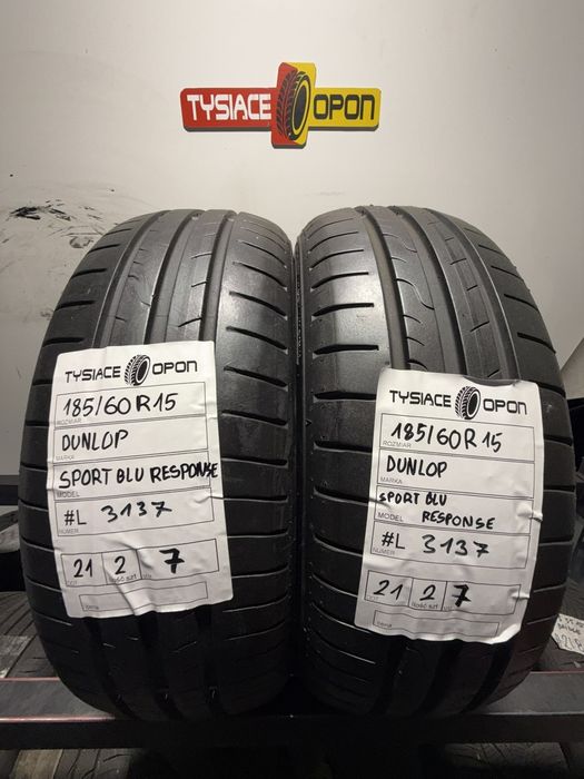 Opony letnie Dunlop 185/60R15 84H komplet 2szt #528427 #L3137