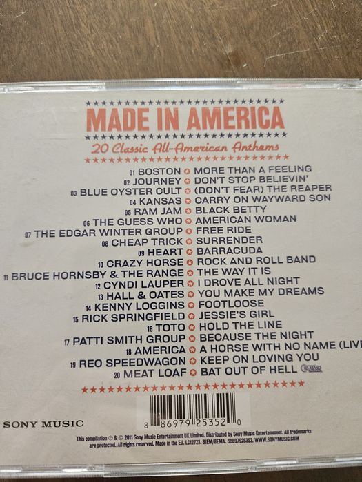 Made in America 20 classic all American anthems CD