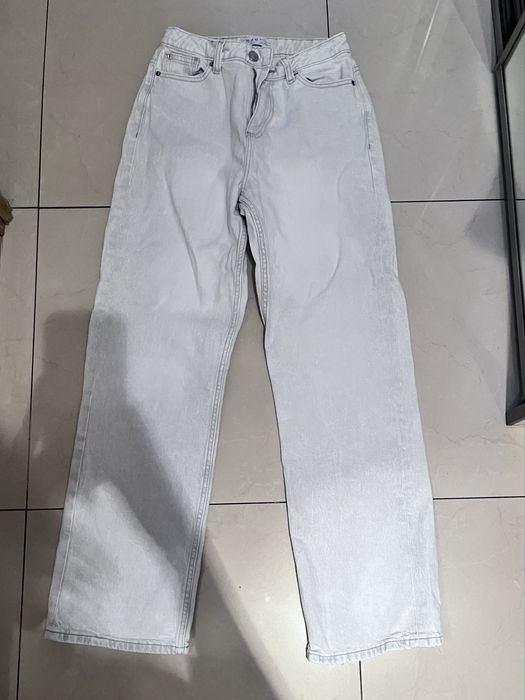 Spodnie jeans z szeroką nogawką Primark S