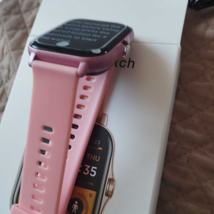 Zegarek Smart watch różowy idealny prezent nowy - okazja aplikacja