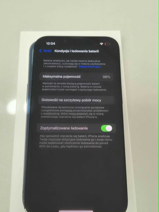 iPhone 13, Midnight, 128gb, bateria 98%