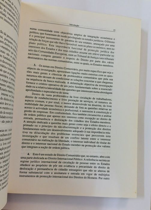 A liberdade de Circulação de Pessoas e a Ordem Pública no Direito Comu