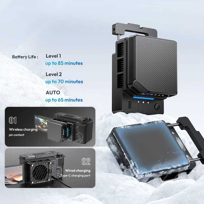 Ulanzi CU01 - Вентилятор охолодження камер для Sony, Canon, Fuji