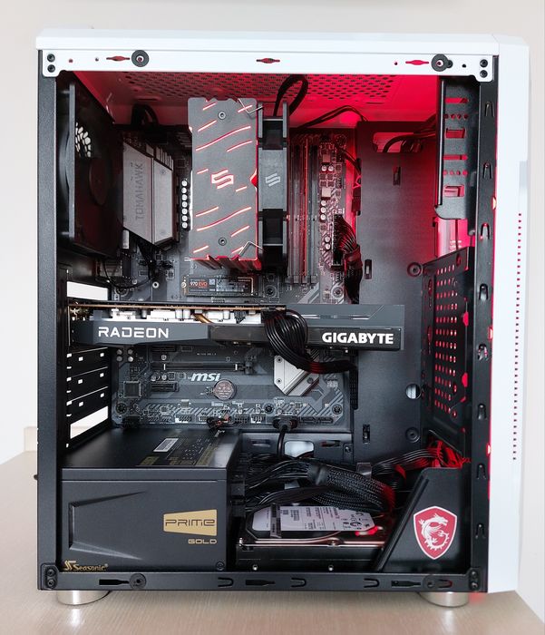 Komputer gamingowy | Ryzen 5 | RX 6600 | 16 GB RAM | 512 ssd+1tb Hdd