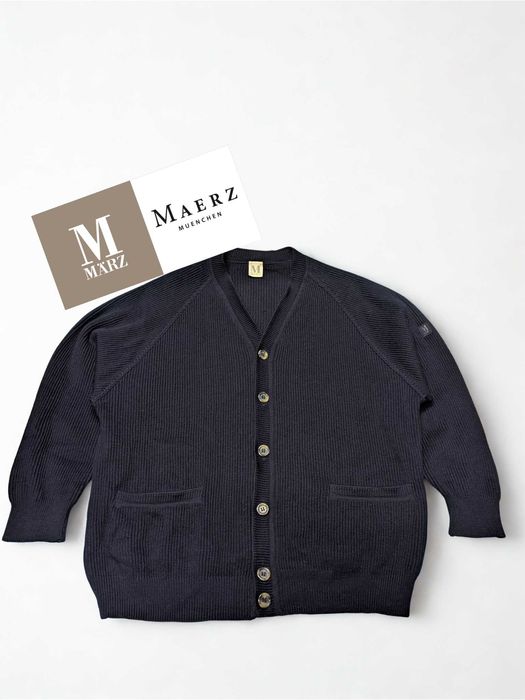 März Maerz München XL 100% VirginWool gruby kardigan premium stan igła