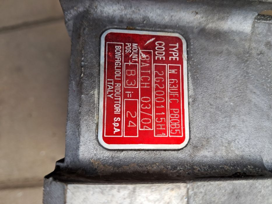 Okazja motoreduktor 0.55kw 56obr