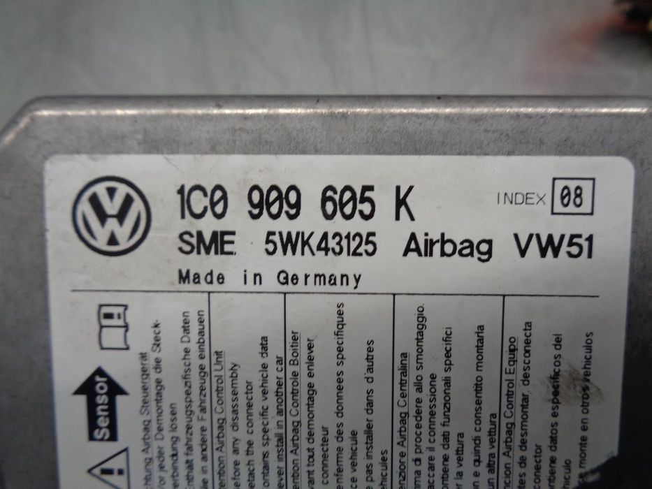CENTRALINA AIRBAG VOLKSWAGEN POLO 2005 -1C0909605K
