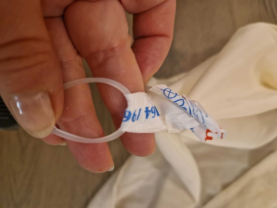 Koszulka nocna ecru z krótkim rękawem