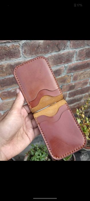 Men Handmade stich Wallet, cash holder pin wallet, Smart wallet.