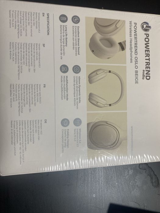 Sluchawki  bluetooth Powetrend audio Oslo. Nowe