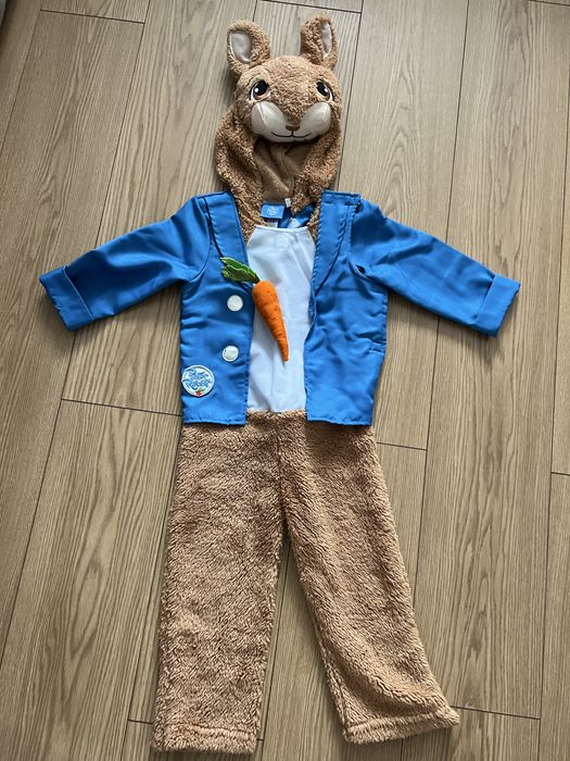 Костюм кролика для хлопчика 98-104 розмір на 3-4 роки з моркаинкою
