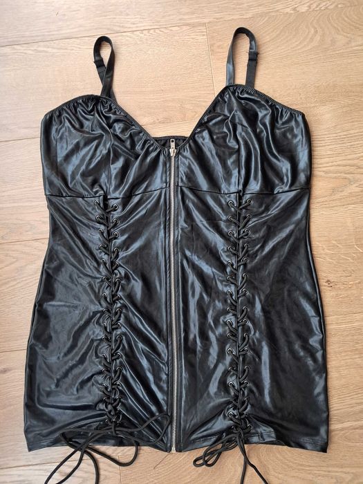 Латексное секси платье Ann summers  батал платье латекс для ролевых игр xxl