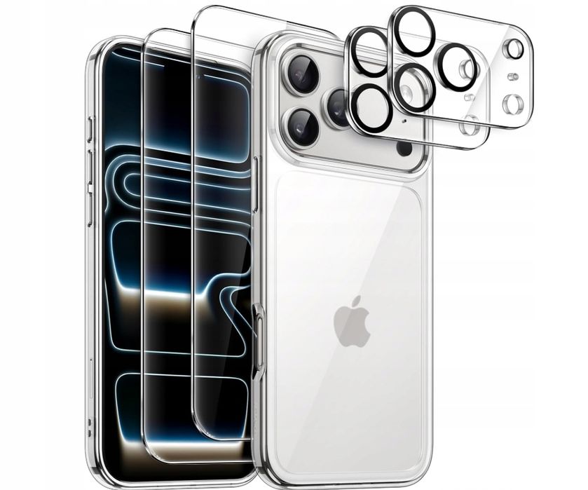 Jetech Etui 5 W 1 Dla Iphone 17 Pro 6,3 Cala Z 2 Sztuki