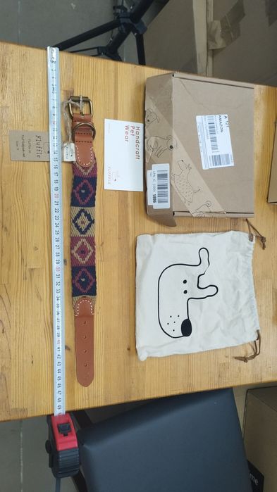 Ошейник для собак(ручная работа)из кожи Fluffle