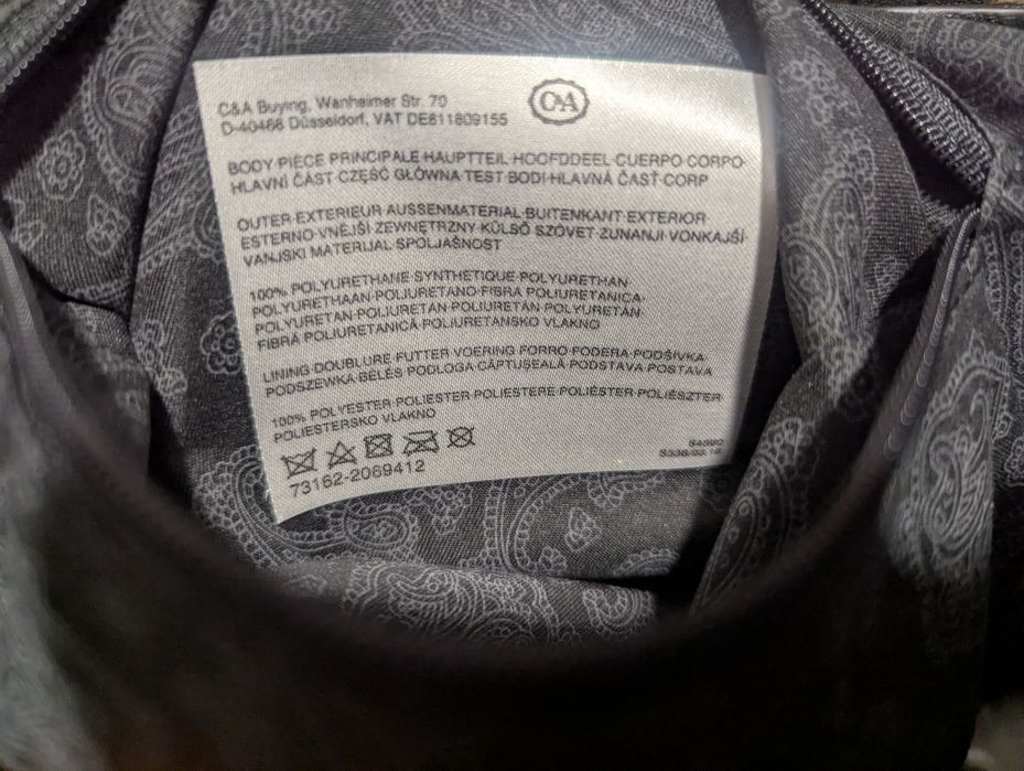 Nowa torebka damska tote kolor czarny z C&A