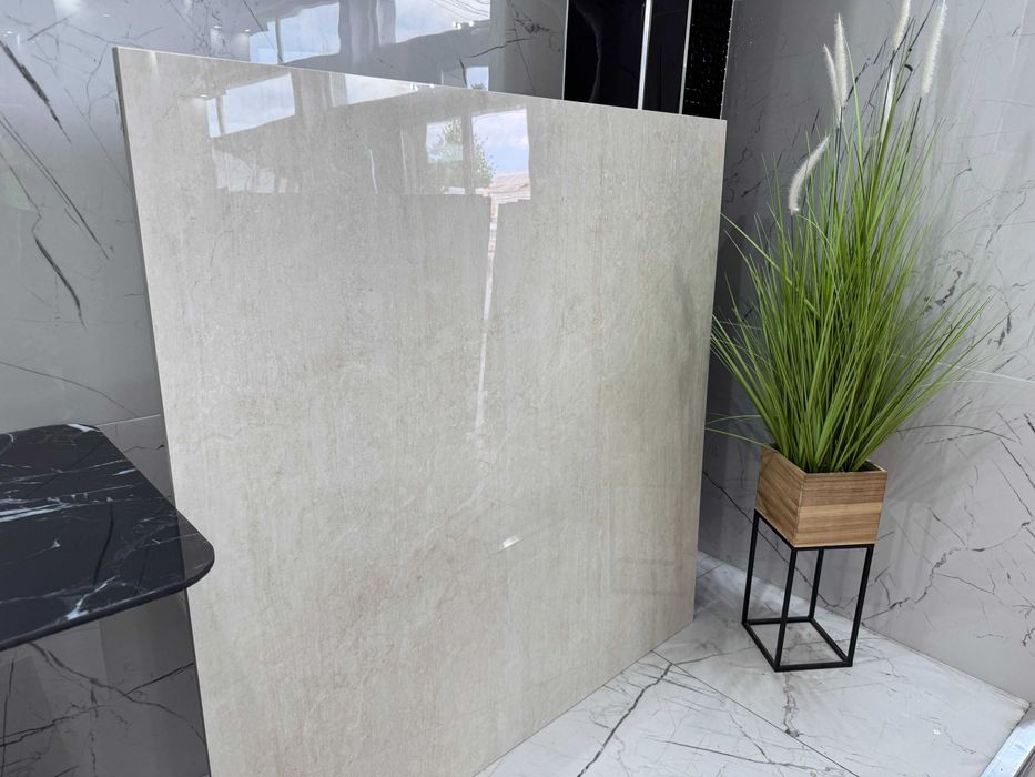 Płytka polerowana, gres beżowy 120x120 –luksusowy połysk! -49,90 zł/m²