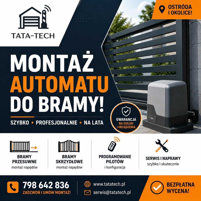 Montaż automatu do bramy