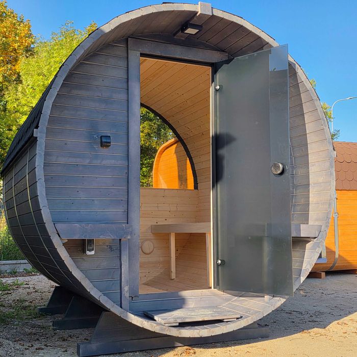 Sauna ogrodowa BECZKA 240 cm do samodzielnego montażu