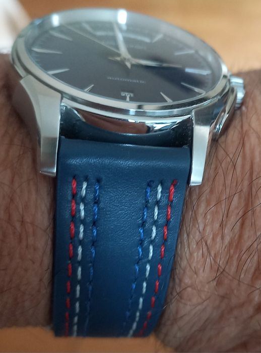 Hamilton automatico, azul. Excelente.