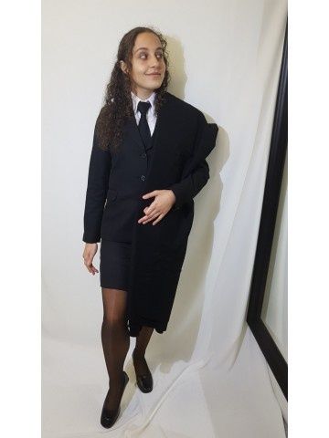 Traje académico  preto tam 38