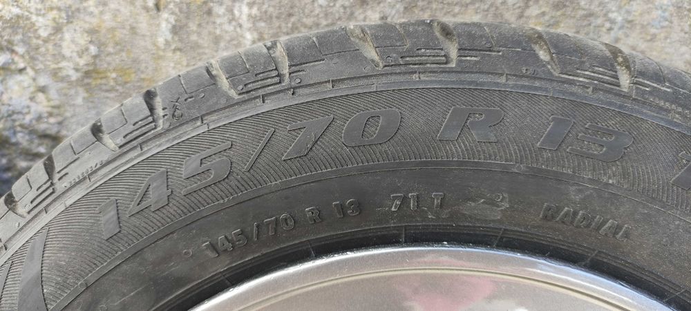 Jantes 13 pintadas de novo em cinza rato  tuingo pneus novos
