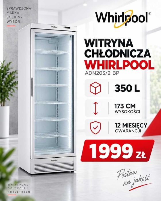 WITRYNA CHŁODNICZA Whirlpool 350 l 173 cm wysokości