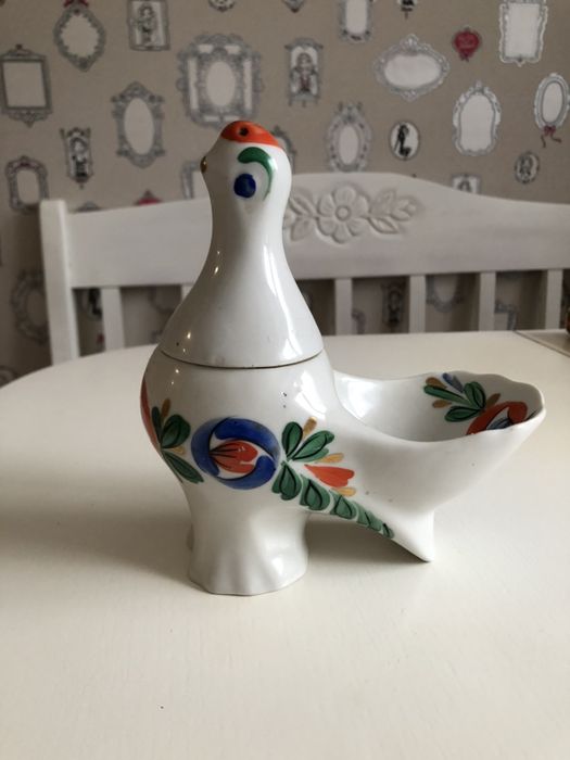 Фарфоровая статуэтка сольничка Петушок