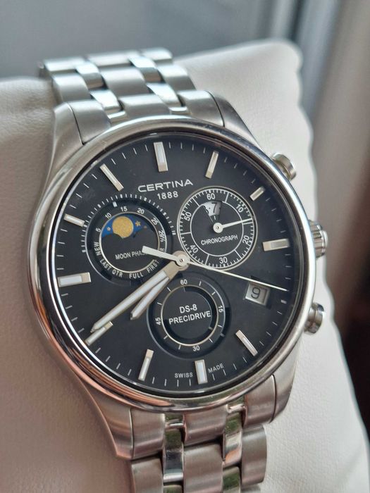 Zegarek męski Certina DS-8 Chrono Moon Phase