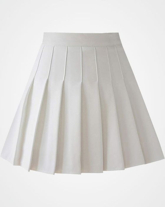 плісирована спідниця біла y2k opium sk8