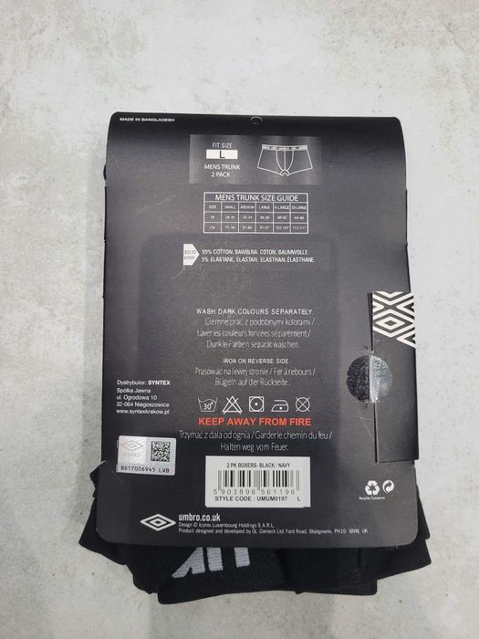 Bokserki męskie Umbro L 2pak