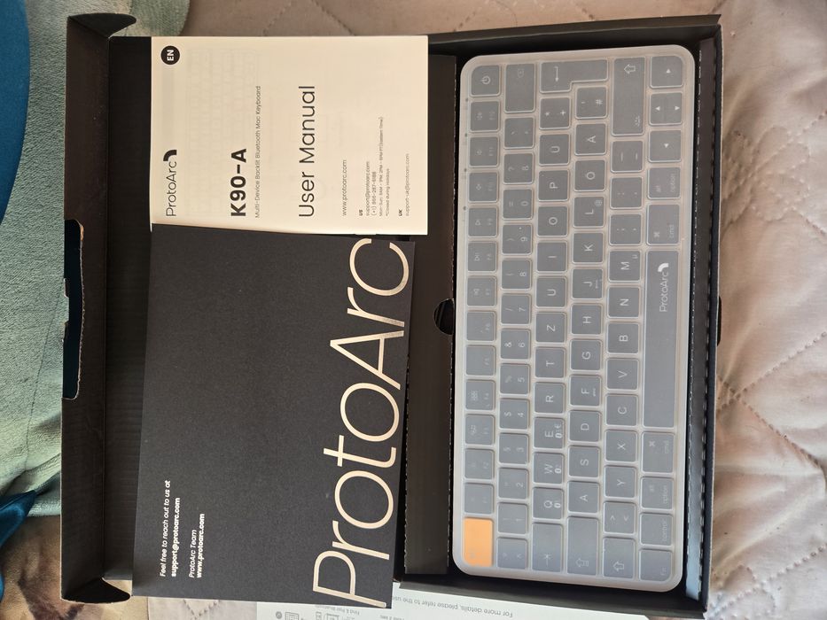 klawiatura ProtoArc K90-A (Multi-Device Backlit Bluetooth Mac Keyboard)  do Apple (Mac, iPad)