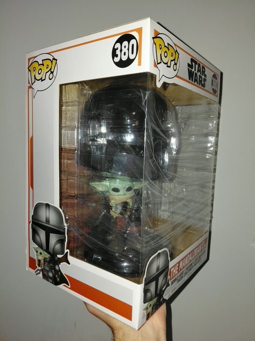 Funko Pop Star Wars The Mandalorian with The Child 10" Chrome 380